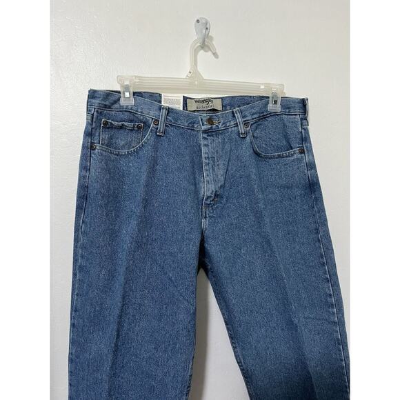 Wrangler Relaxed Fit Heavy Denim Straight Leg Jeans Mens 36x29 Workwear NWT - Picture 3 of 8